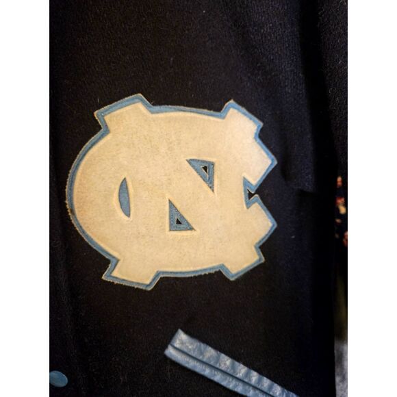 Vintage UNC TARHEELS Deerfoot Sports Apparel Ladies Wool Jacket sz 12 - Picture 6 of 10